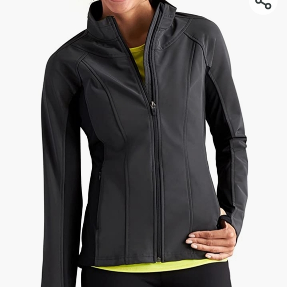 Athleta Jackets & Coats Athleta Reflective Running Start Zip Up